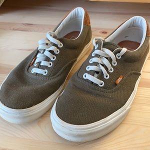 Green and brown men’s VANS shoes (size 10.5)